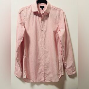 J.Crew “Ludlow” Pink & White Stripes Lightweight Poplin 120’s 2 Ply Shirt S